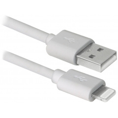 Кабель Defender ACH01-03BH USB(AM)-Lightning White 1m, Blister (6343089) Ізюм