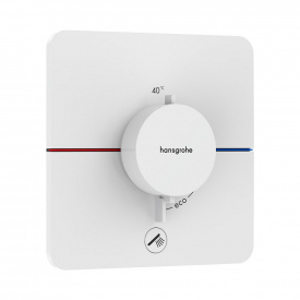 Термостат для душа Hansgrohe ShowerSelect металл, белый матовый (15589700)