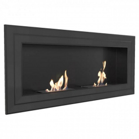 Биокамин Kratki JULIET стальной, без стекла, черный (JULIET/1500/TUV/BLACK)