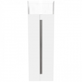 Биокамин Kratki ROMEO стальной, со стеклом, белый (ROMEO/BIALY/TUV)