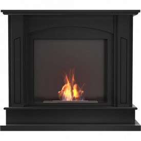 Биокамин Kratki FEBRUARY стальной, без стекла, черный (FEBRUARY/CZARNY/TUV)