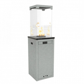 Газовый обогреватель Kratki Patio Light 8 кВт сталь, уличный, гранит (PATIO/SLC/G30/37MBAR/S/G)