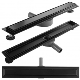 Трап для душа Rea Neox Pro 700х110 мм нержавеющая сталь, черный (REA-G7802)