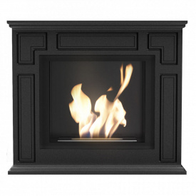 Биокамин Kratki MARCH стальной, без стекла, черный (MARCH/CZARNY/TUV)
