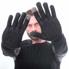 Рукавички із мериносу Sensor Merino SU51M-Black S/M Чорний Луцьк