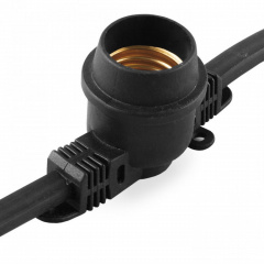 Вулична гірлянда Feron CL50-13 Белт-лайт 230 V 20*Е27 10 м Black Запоріжжя