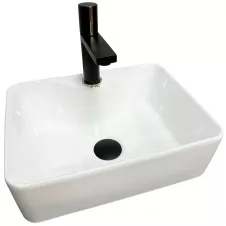 Умывальник накладной VBI Forli S 405x310 прямоугольный, белый (VBI-011101)