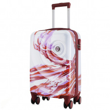 Чемодан Semi Line 20" S 44 л White Red (T5654-1)