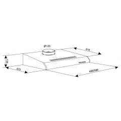 Витяжка кухонна Eleyus Line I 50 BL (6253768) Кропива