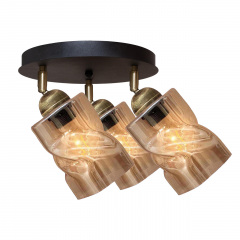 Світильник стельовий MSK Electric Tornado PL 202415-3R BK 619327 Первомайськ