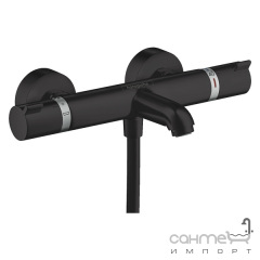 Смеситель-термостат для ванны Hansgrohe Ecostat 13114670 матовый черный Вишневе