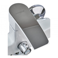 Смеситель для ванной Mixxus Magnum 006 White-Chrome (MI6202) Харьков