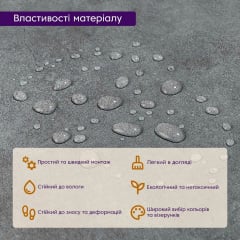 Самоклеящаяся LVT плитка Sticker Wall 600x600x1.5 мм Серый (D) SW-00001595 Херсон