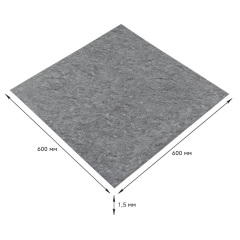 Самоклеюча LVT плитка Sticker Wall 600x600x1.5 мм Сірий (D) SW-00001594 Кропивницький