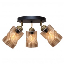 Світильник стельовий MSK Electric Tornado PL 202415-3R BK 619327