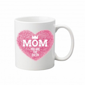 Чашка Vivay Mom you are the queen 330 мл 330 мл Білий (hub_zmaefk)