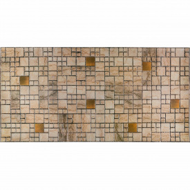 Декоративная ПВХ панель Sticker Wall 960x480x4 мм Бежево-коричневый (D) SW-00002479