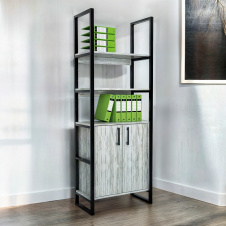 Стелаж офісний Tobi Sho LOFT Iceberg СЛА/3 для документів, 600x400x1900 мм Дуб крафт білий