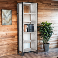 Шкаф офисный Tobi Sho LOFT Iceberg ШЛА/1 для документов, 600x400x1900 мм Дуб крафт белый
