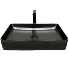 Умывальник накладной VBI Triest 605x355 прямоугольный, черный матовый (VBI-012701)