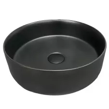 Умывальник накладной VBI Prato 355x355 круглый, черный матовый (VBI-011401)