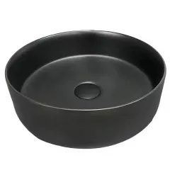 Умывальник накладной VBI Prato 355x355 круглый, черный матовый (VBI-011401) Житомир