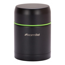 Термос пищевой из нержавеющей стали Kamille Merikano 500 мл Черный (DP43921)