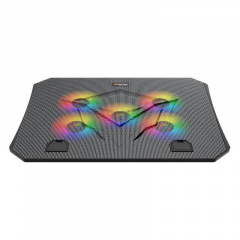 Підставка кулер для ноутбука MeeTion CoolingPad CP3030 з RGB підсвіткою Black Київ
