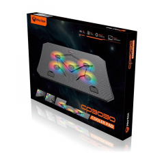 Підставка кулер для ноутбука MeeTion CoolingPad CP3030 з RGB підсвіткою Black Київ