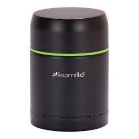 Термос пищевой из нержавеющей стали Kamille Merikano 500 мл Черный (DP43921)