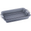 Деко Marble для випічки 37.5х26х5 см з решіткою для гриля Kamille DP37153 Полтава
