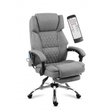 Офисное кресло с массажем Mark Adler Boss 6.0 120х55 см Grey