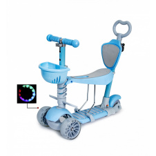 Самокат Scooter Smart 5in1 многофункциональный, с родительской ручкой Blue (1451904439)