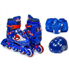 Комплект роликов "Spider Man" Dark Blue (размер 35-38) 2111098456