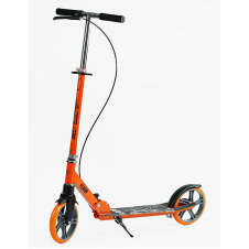 Самокат двухколесный Best Scooter PU 200 мм 1 амортизатор Orange with Black (150407)