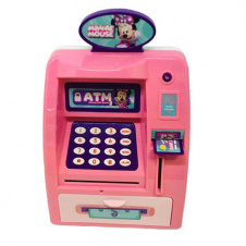 Детская электронная копилка Ages Банкомат 15.8 х 9 х 25 см Pink (155428)