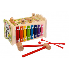Деревянная интерактивная игра Wooden Toys 22х11х13 см Разноцветный (110668)