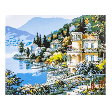 Картина по номерам ArtStory Город в горах 40х50 см Разноцветный (6148)