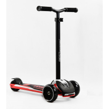Самокат Best Scooter MAXI съемный алюминиевый руль колеса PU со светом 70 кг Black and pink (105877)