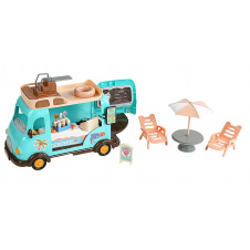 Игрушечный автобус Stomle Family Фургончик с мороженым 27х13х17 см Голубой (150929)