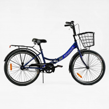 Велосипед складной односкоростной 24" Corso Advance 14" Blue (148347)