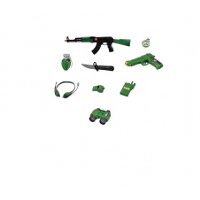 Игровой военный набор Chengmei Toys Elite Troops 9 предметов Зеленый (120777)