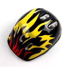 Защитный шлем обычный Scale Sports Fire S 50-54 см Black (2025797550) Курінь