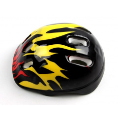 Защитный шлем обычный Scale Sports Fire S 50-54 см Black (2025797550) Курінь