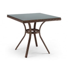 Стіл Pradex Блюз 80х80 см квадратний на ніжках металокаркас у плетінні техноротанг Киев