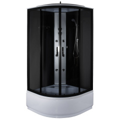 Душевой бокс BRAVO BZURA 2150×900 полукруглый, стекло 4 мм + поддон 90x90 белый (000029088) Кам'янець-Подільський