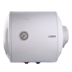 Бойлер LEOV LH 2 кВт 50 л, мокрый ТЭН, горизонтальный, белый (000019814) Житомир
