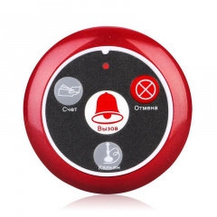 Система вызова официанта беспроводная с черными часами - пейджером Retekess TD108 + 5 красных кнопок (с кнопкой КАЛЬЯН) (100760) Черкаси
