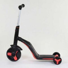 Самокат детский 3в1 Best Scooter с PU колёсами (свет+музыка) - Red (80454) Харків