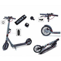 Двухколесный самокат Scale Sports SS-32, складной, ручной тормоз, Led-фонарик Grey (1574663948) Херсон